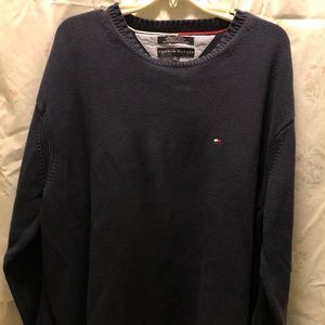 Tommy Hilfiger round neck blue sweater